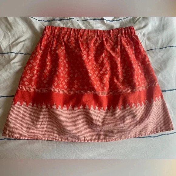 Old Navy Coral Patterned Cotton Mini Skirt - Picture 6 of 8